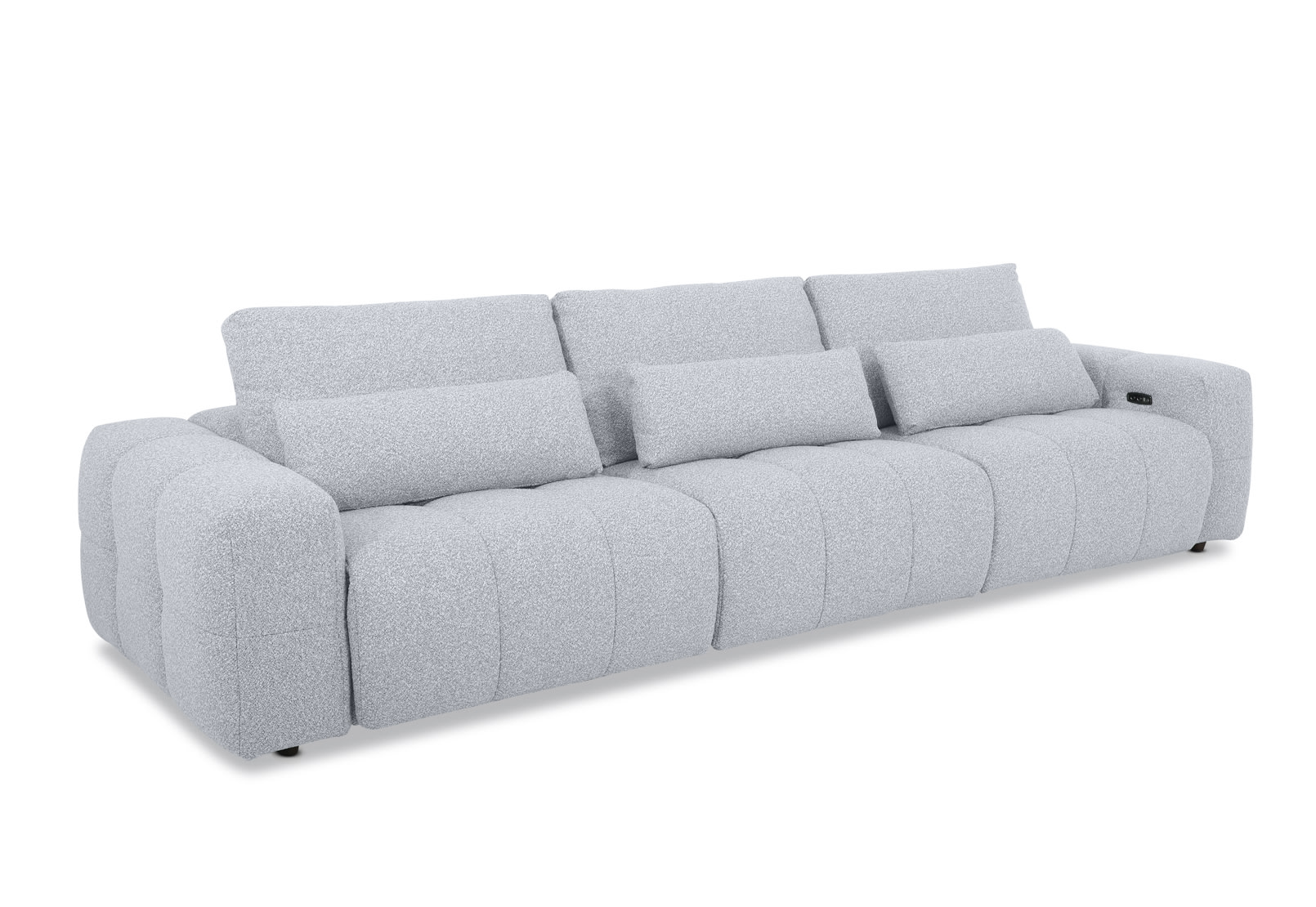 LORYN FABRIC 3.5 Seater with 2 Inbuilt Electric Recliners – image 3 of 10