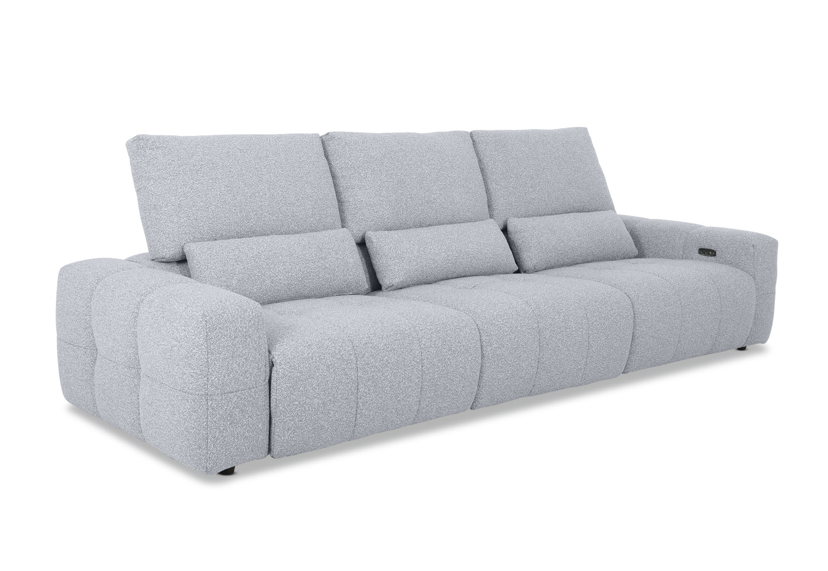 LORYN FABRIC 3.5 Seater with 2 Inbuilt Electric Recliners – image 5 of 10