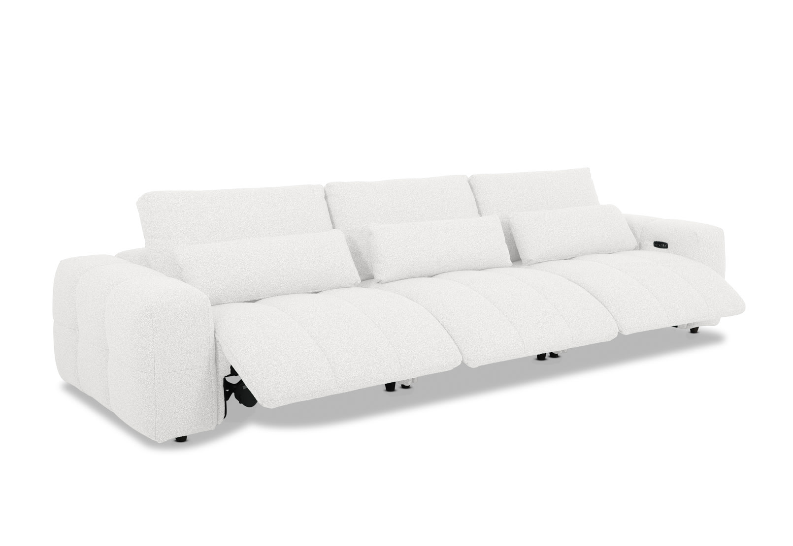 LORYN FABRIC 3.5 Seater with 3 Electric Recliners – image 7 of 15