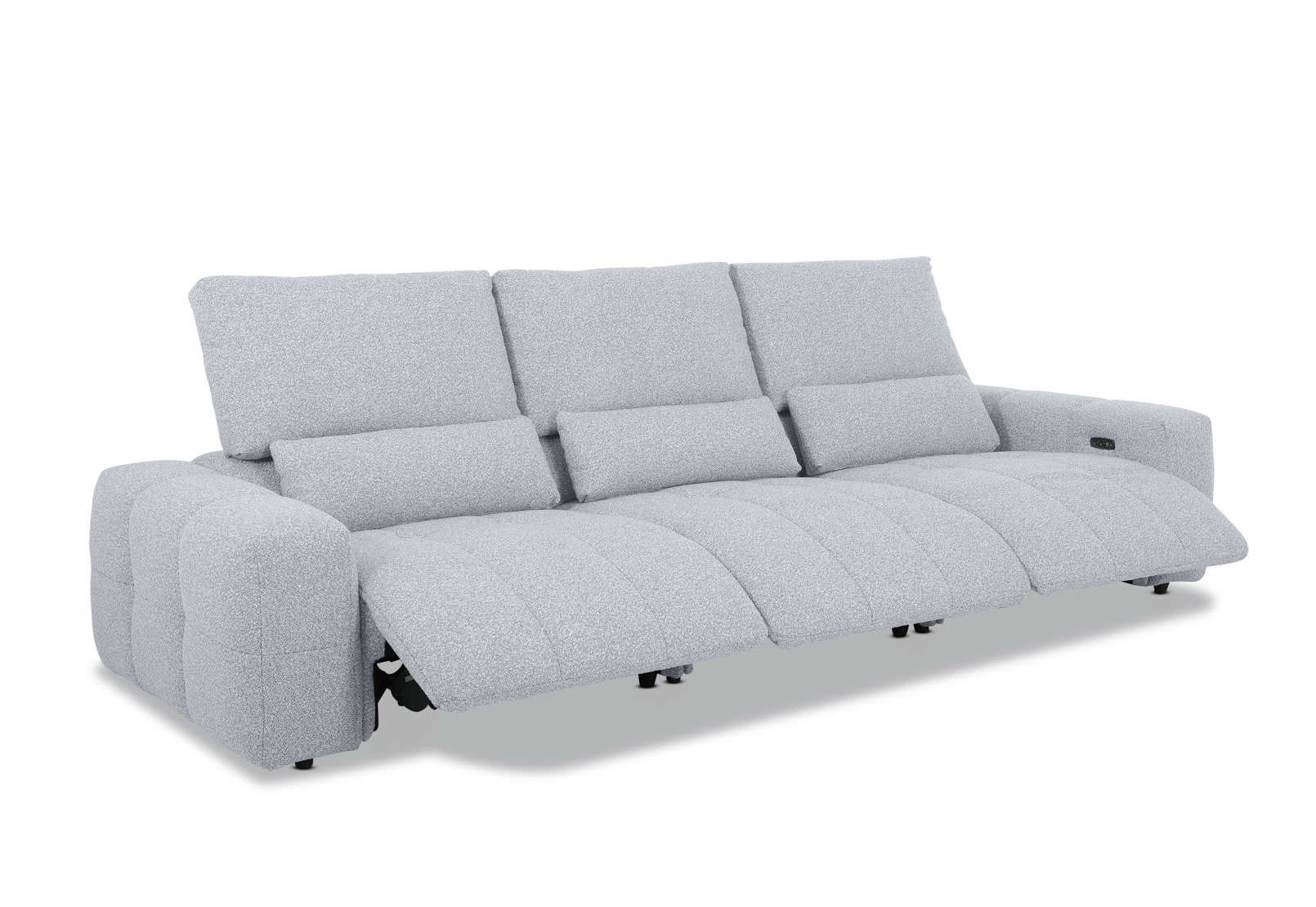 LORYN FABRIC 3.5 Seater with 3 Electric Recliners – image 8 of 15