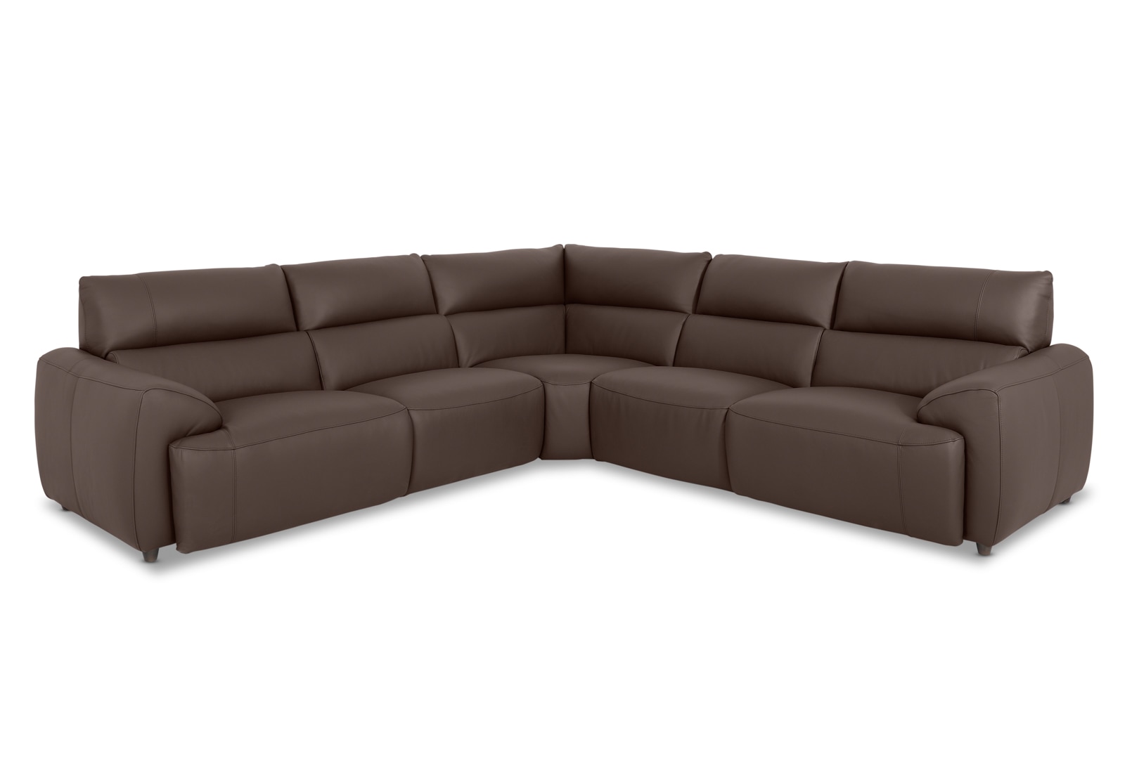 VESSALLI LEATHER 5S Corner Lounge with Electric Recliners – image 1 of 14