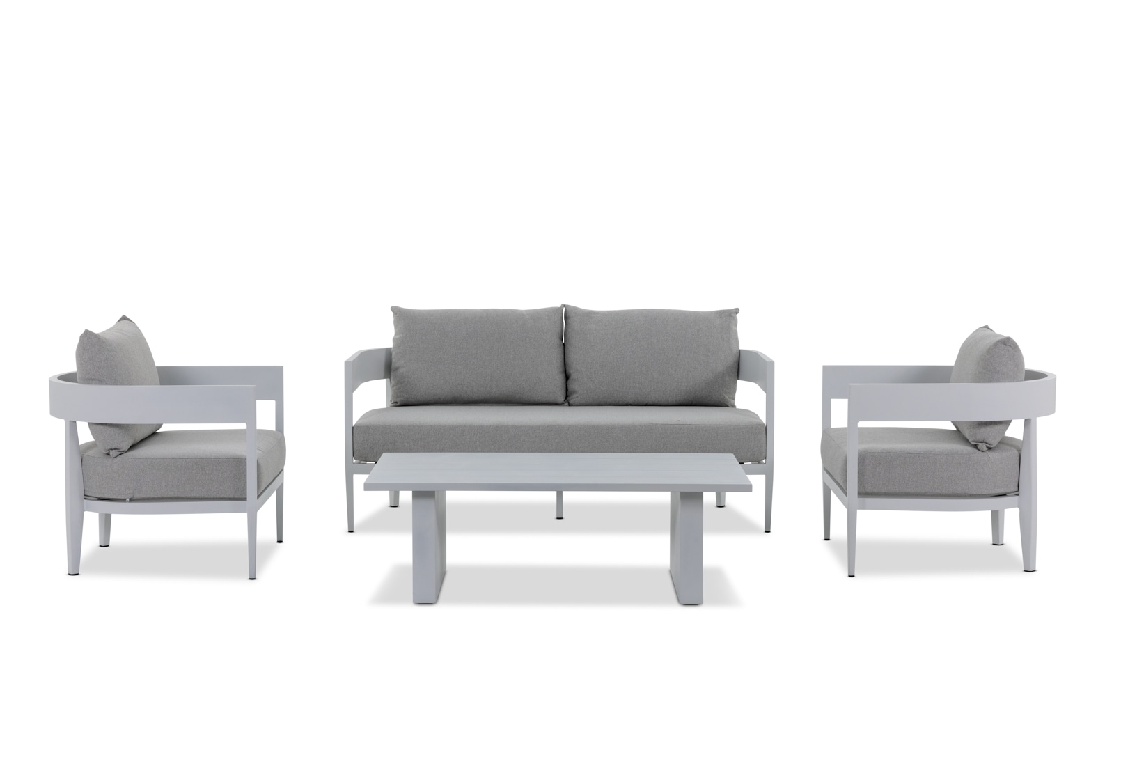 CONJOLA 4 Piece Outdoor Lounge Setting with 2 Seat Sofa – image 2 of 17