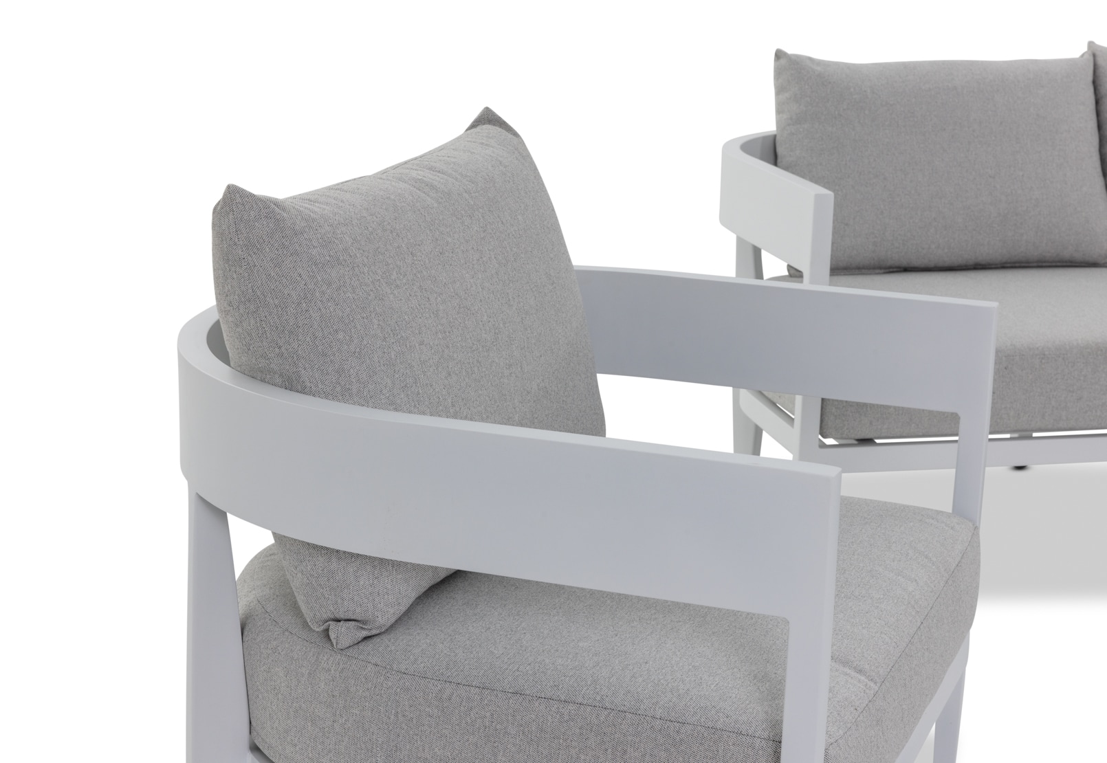 CONJOLA 4 Piece Outdoor Lounge Setting with 3 Seat Sofa – image 6 of 13
