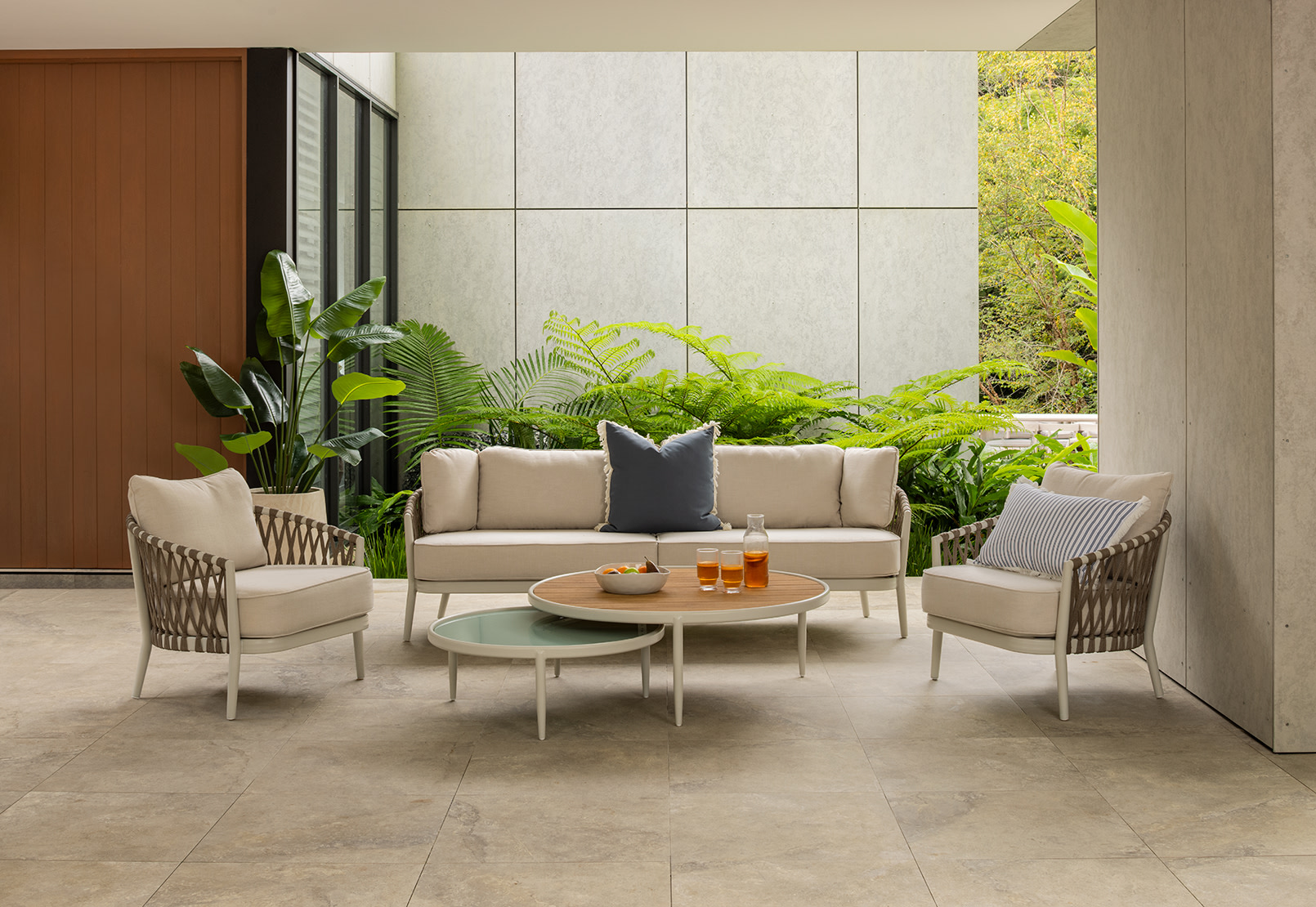 ANGUILLA 5 Piece Outdoor Lounge Setting – image 1 of 20