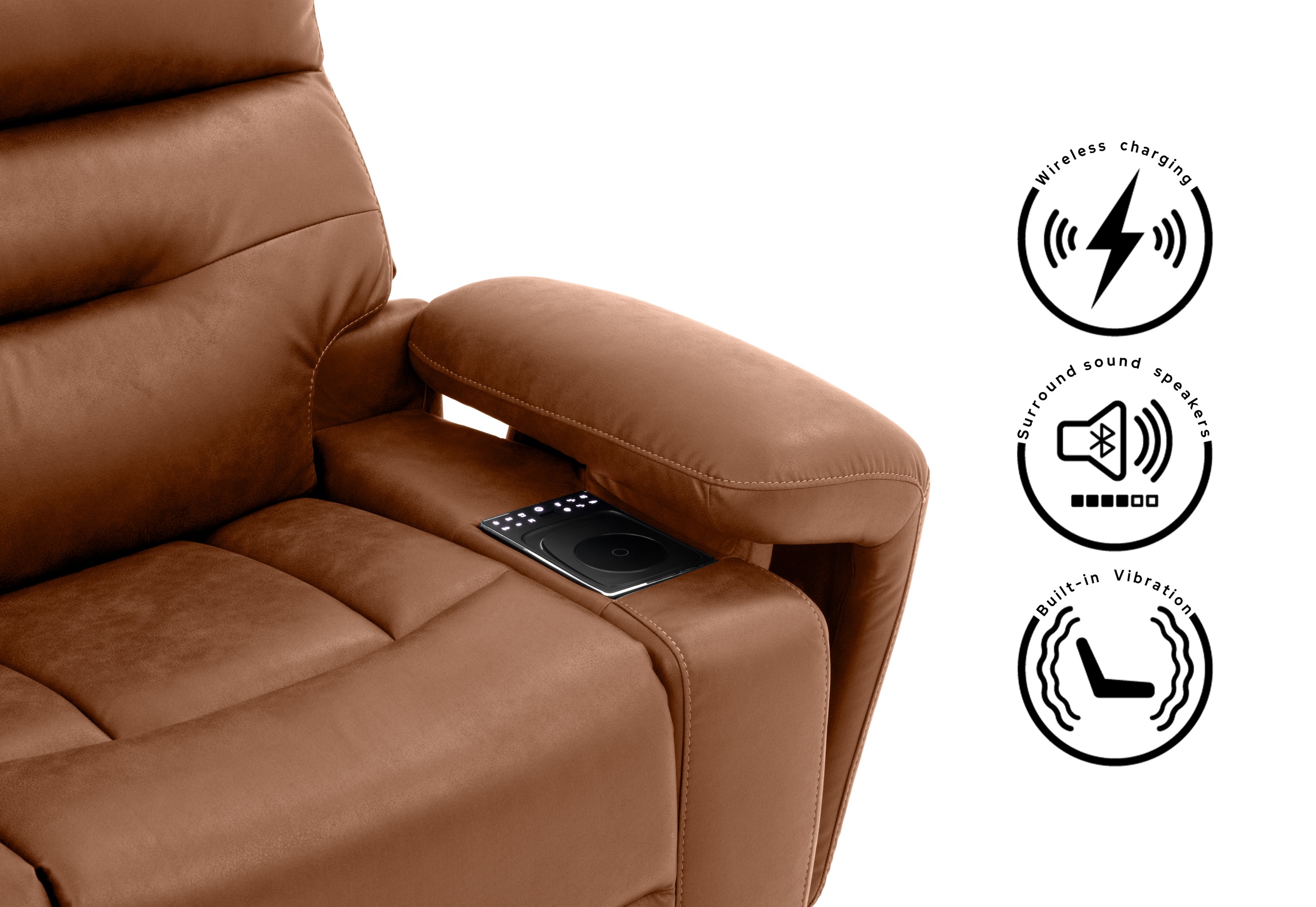 HOLLYWOOD 2 Seater w Electric Recliners MEDIA – image 7 of 47