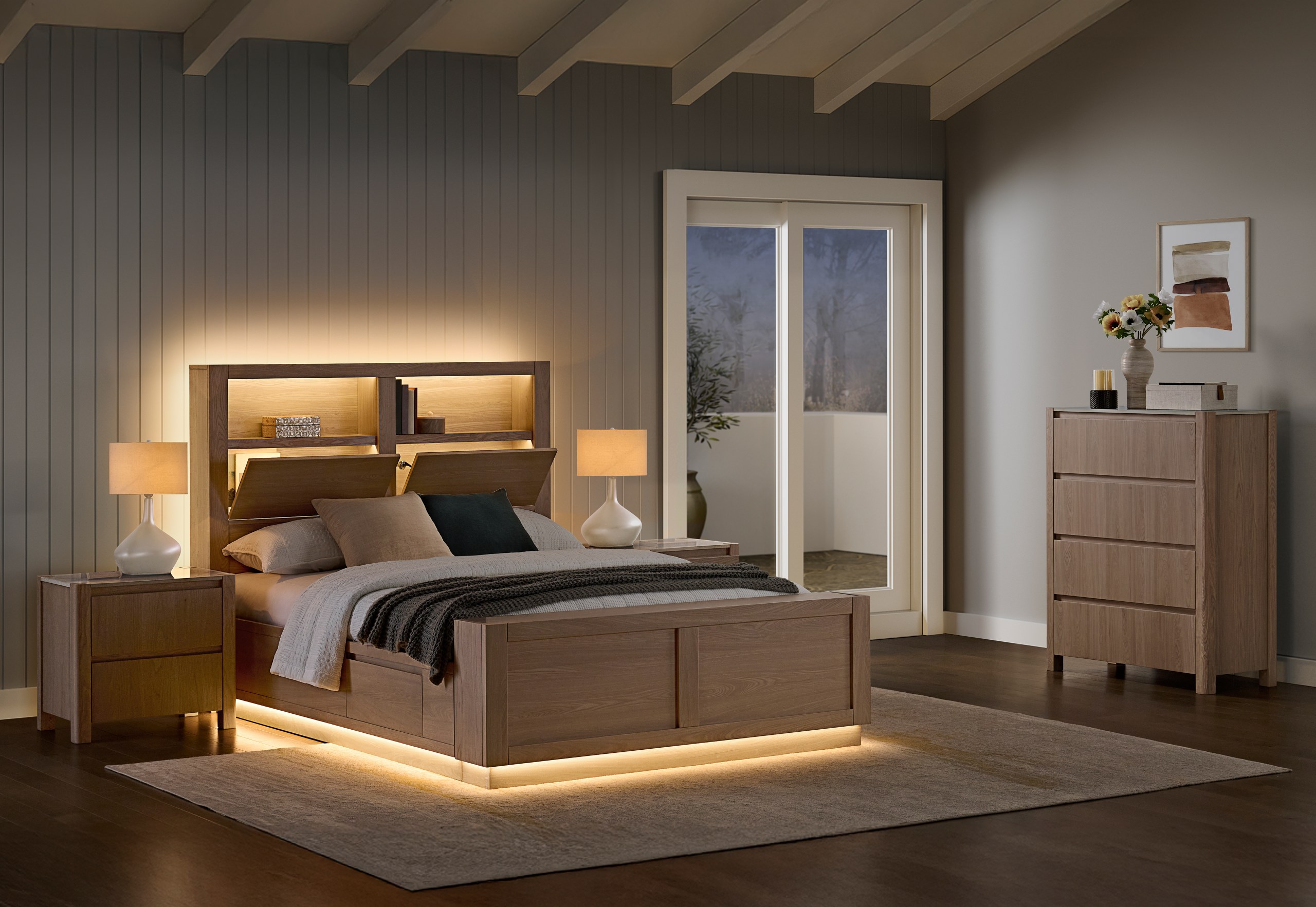 TIVOLI 4 Piece King Tall Chest Bedroom Suite – image 3 of 3