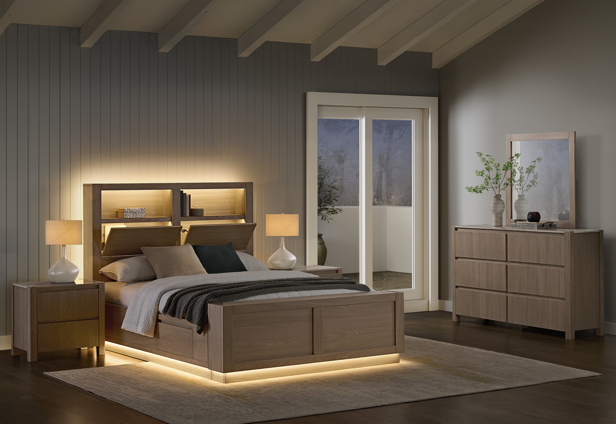TIVOLI 4 Piece King Dresser Bedroom Suite – image 3 of 3
