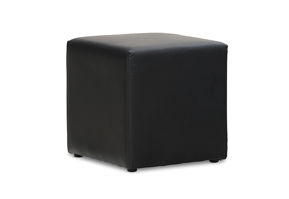 DOZE Leather-Look Ottoman – image 2 of 2
