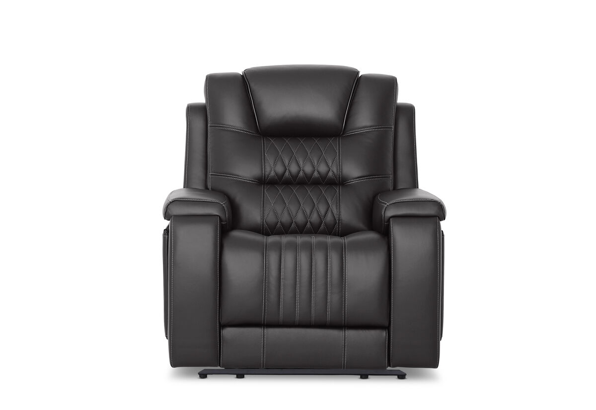 AGASSI LEATHER Dual Electric Recliner – image 1 of 3