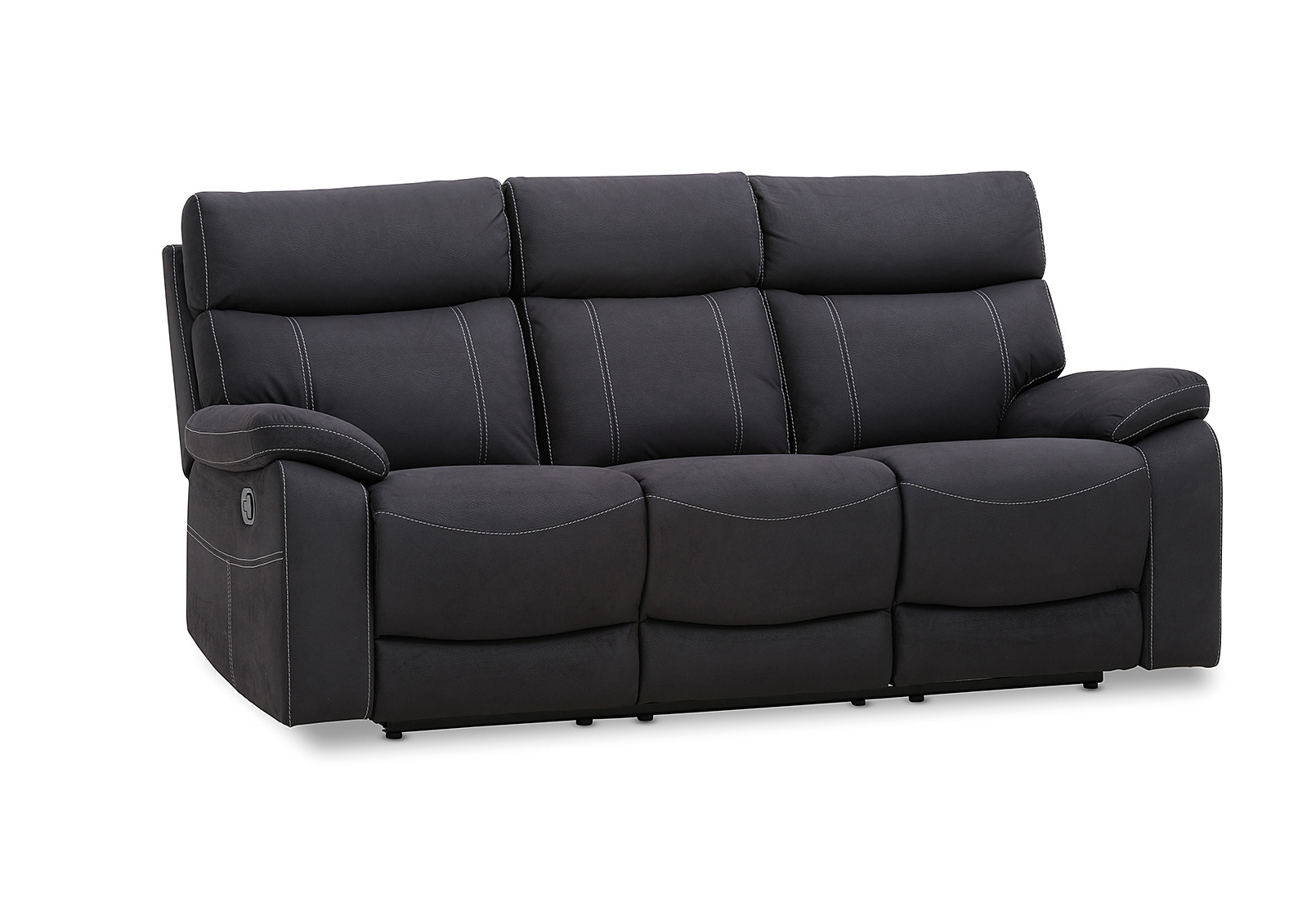 ALFRED 3 Seat with 2 Inbuilt Recliners (Rhino Suede) – image 4 of 11