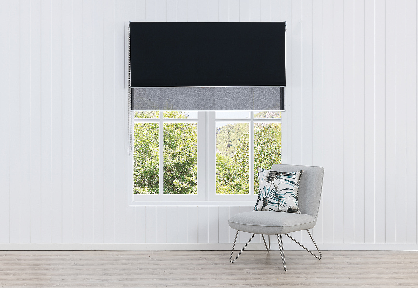 DUSK Duo Roller Blind - Blockout & Sheer 150 x 240cm – image 1 of 4