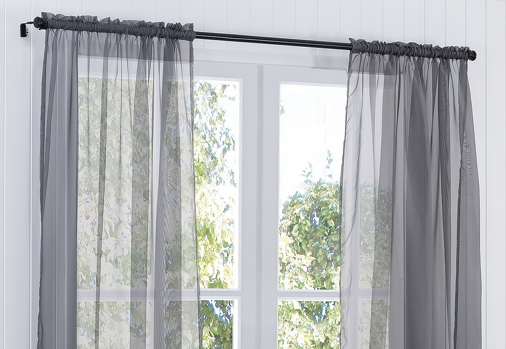MIST Voile Rod Pocket Curtain with Hemming Tape 135 x 290cm – image 2 of 2