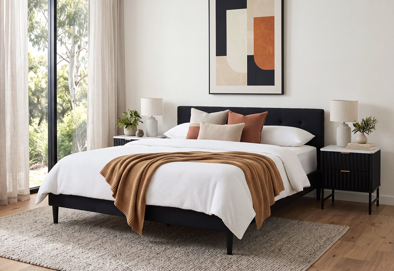 MURTEN Charcoal King Bed – image 1 of 6