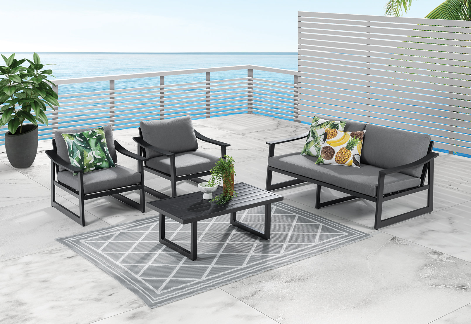 ZARIAH 4 Pce Outdoor Lounge Setting – image 14 of 14
