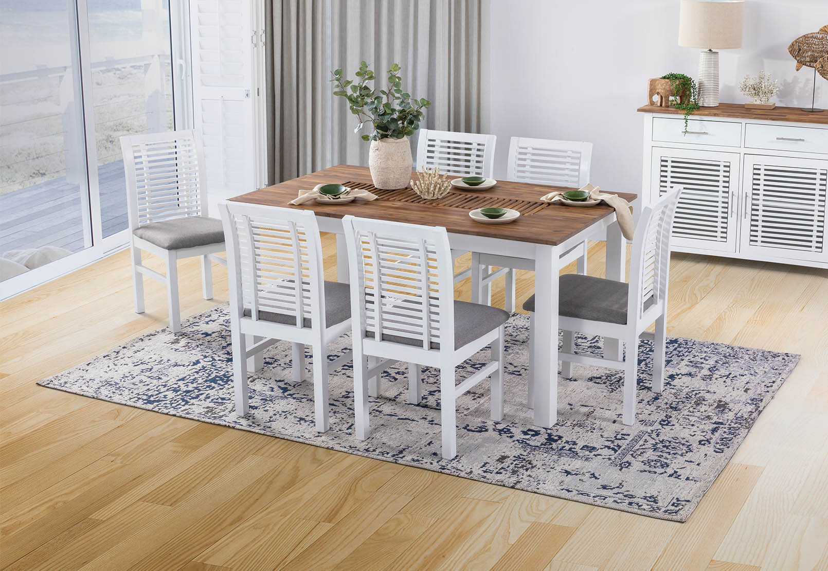 SANTO ANDRE 7 Piece Dining Suite – image 1 of 8