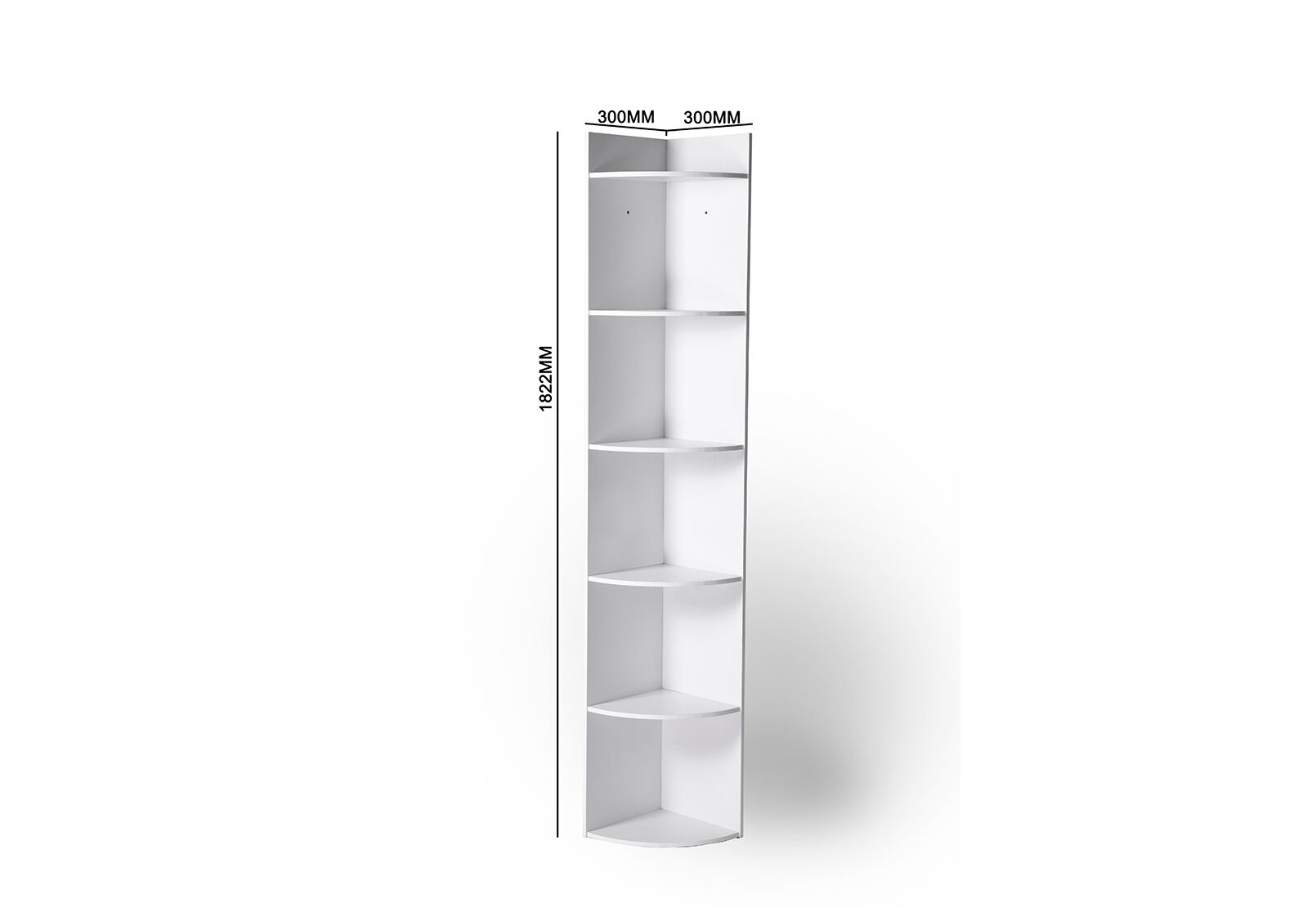 LEACH White Corner Bookshelf – image 6 of 8