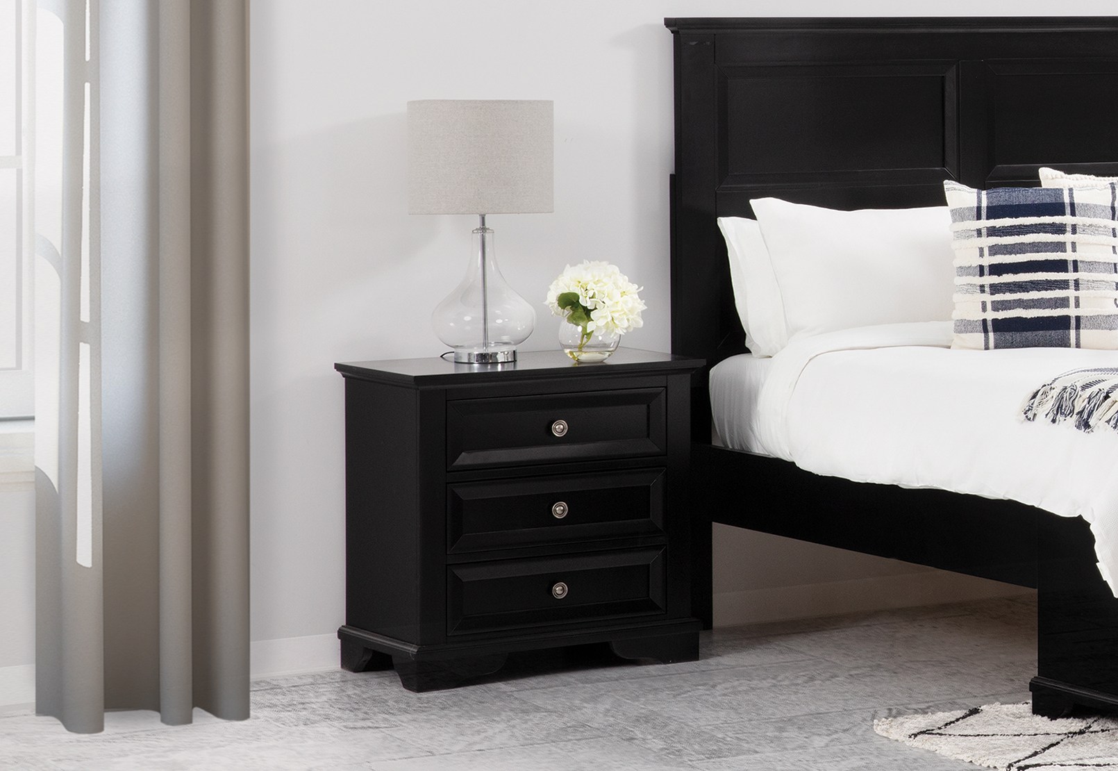 CHANELLE 3 Drawer Bedside – image 1 of 6