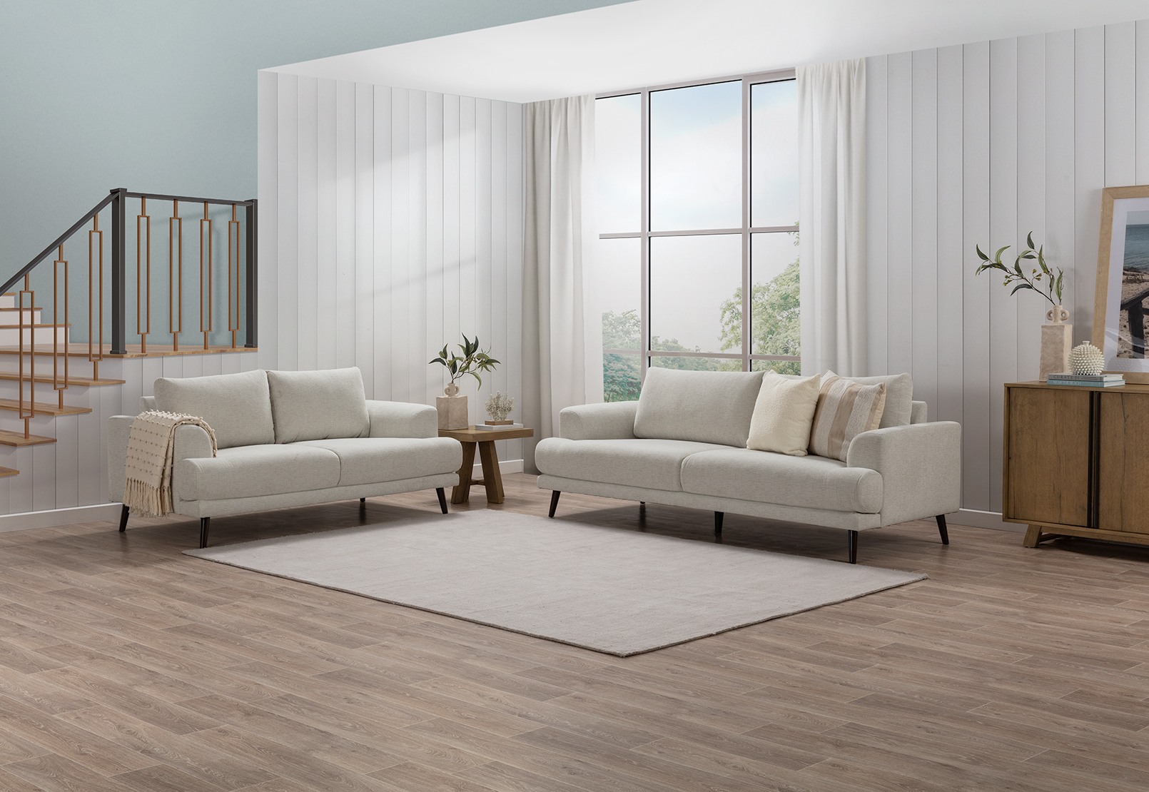 JERMAINE FABRIC 2 Seat Sofa – image 9 of 11