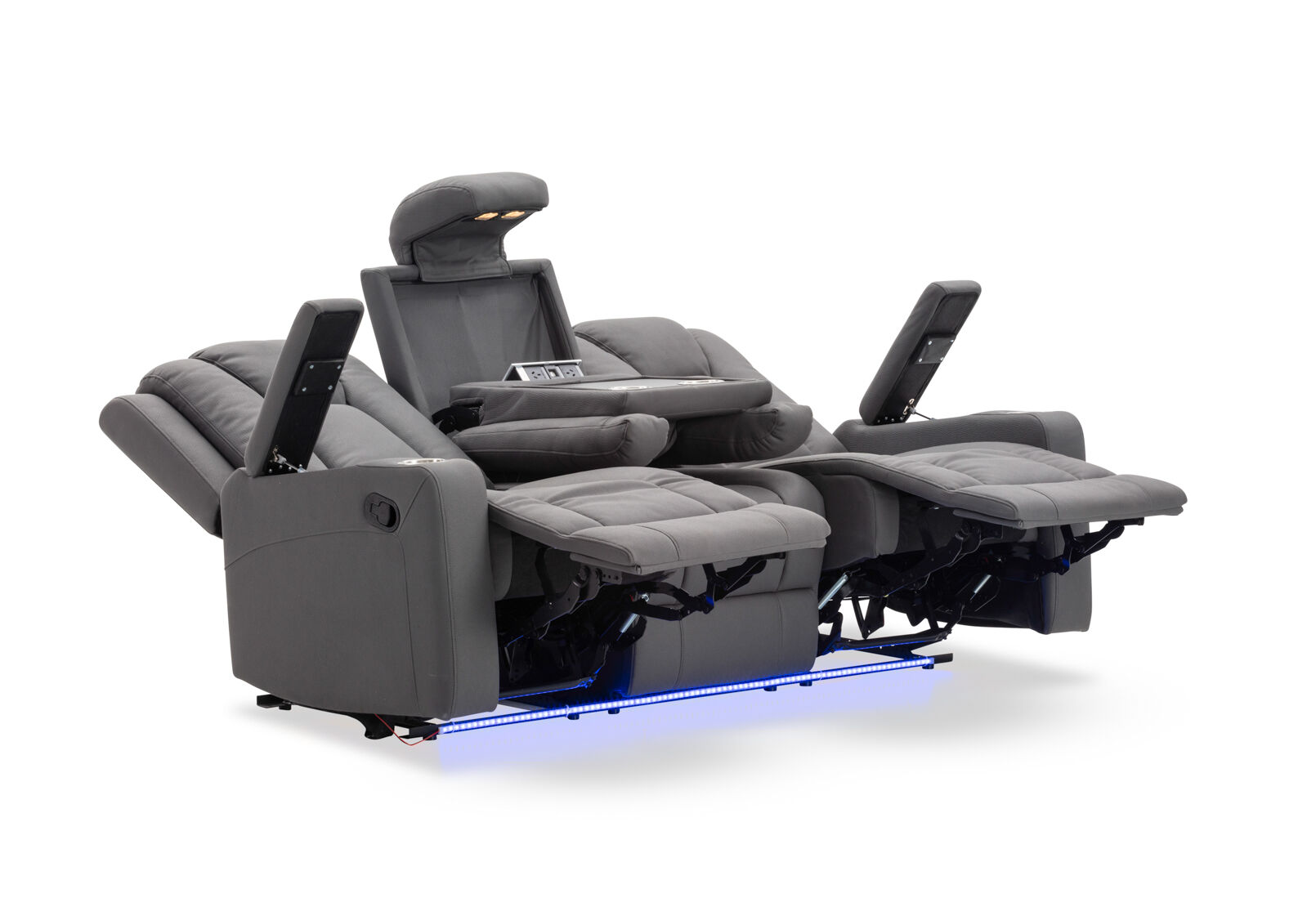 TRAVIS FABRIC 3 Seater with Recliners – image 15 of 24