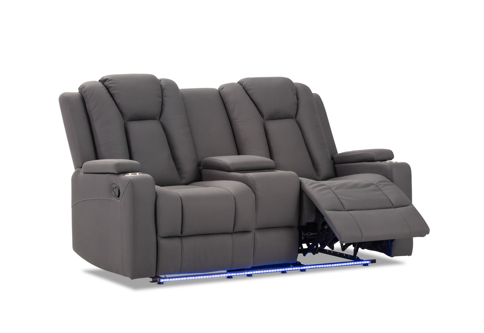 TRAVIS FABRIC 2 Seater with Recliners and Console – image 7 of 23