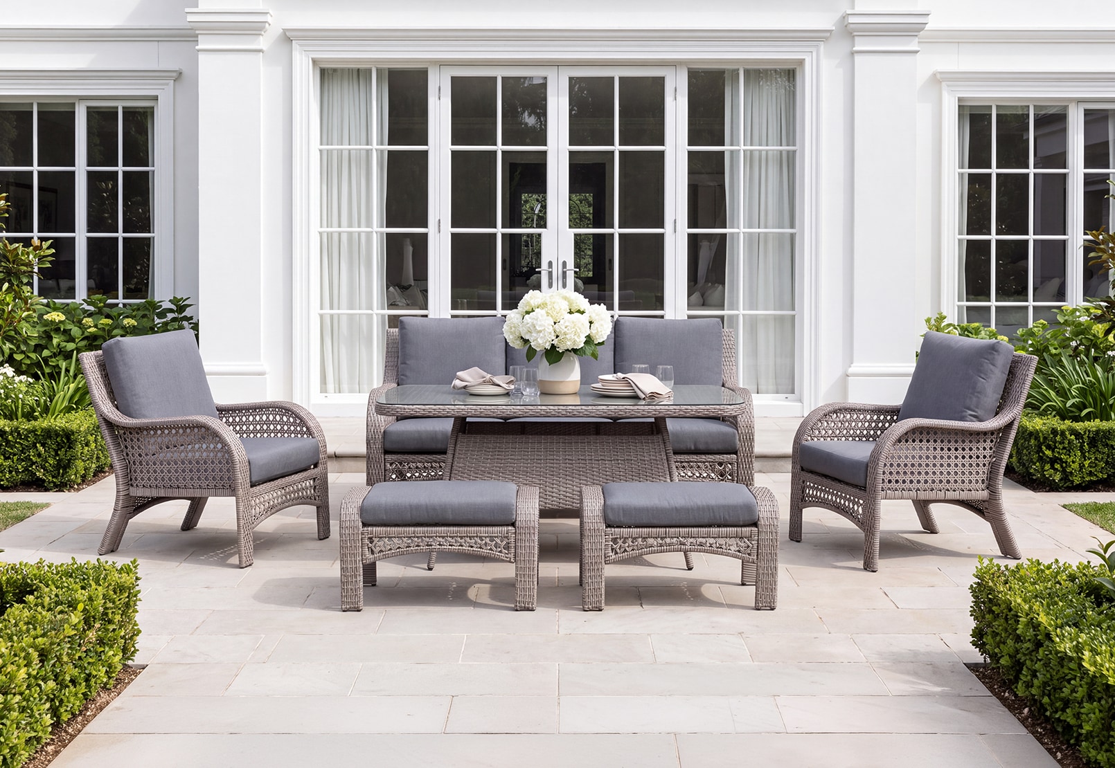 ISABELA 6 Piece Outdoor Lounge Dining Setting – image 1 of 9