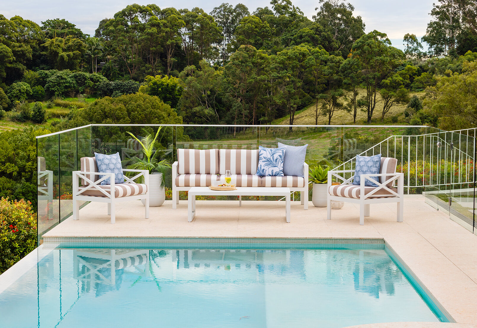 PAVILLION 4 Piece Outdoor Lounge Setting – image 1 of 15
