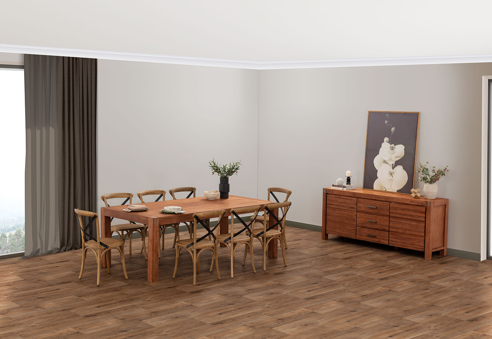 SILVERWOOD 9 Piece Suite with Avantee Chairs – image 7 of 7