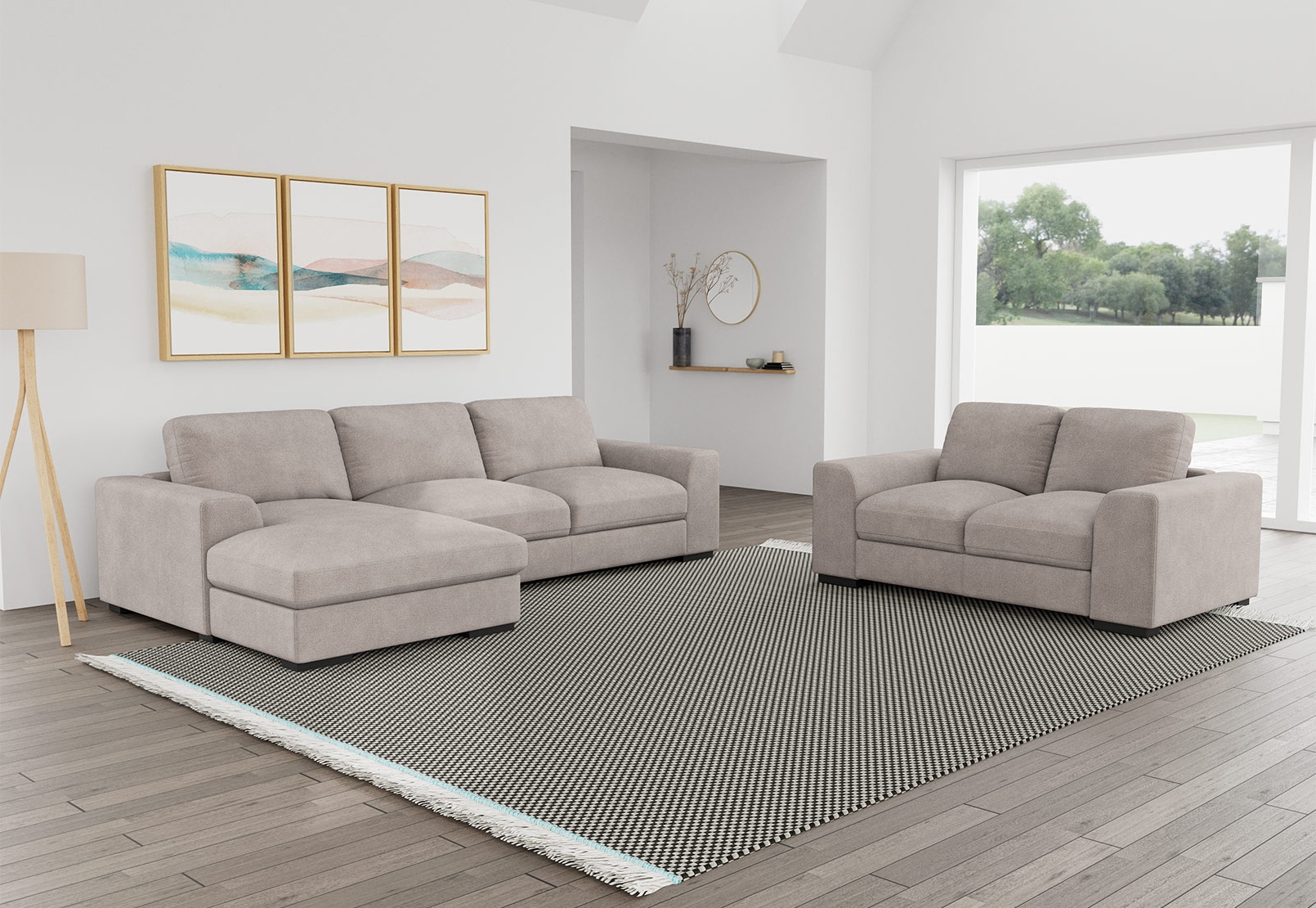 JOSEPHINE FABRIC Sofa Chaise Pair – image 1 of 2