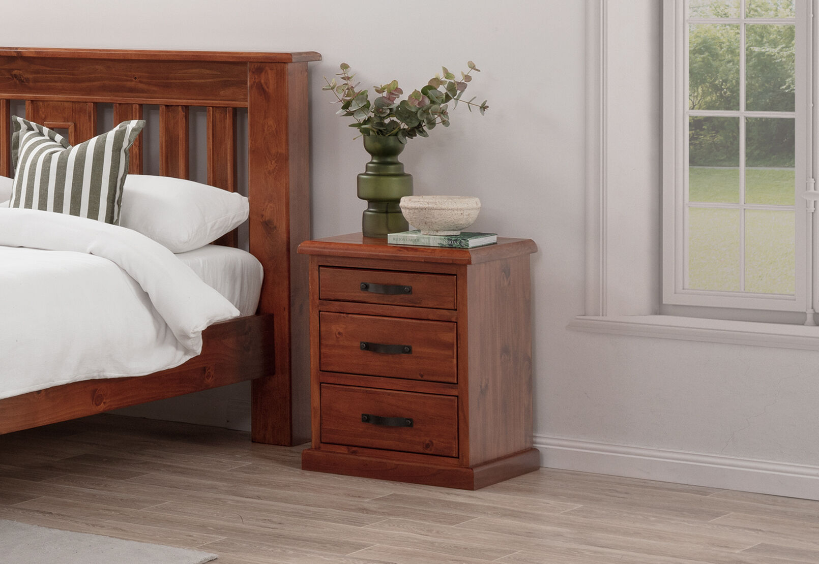 CALLAGHAN 3 Drawer Bedside – image 1 of 9