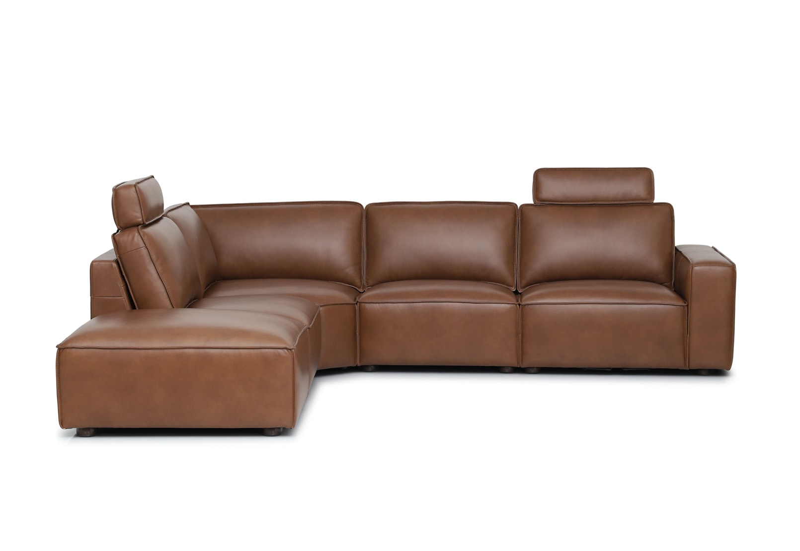 BARTELLE LEATHER 5 Piece LHF Corner Chaise – image 3 of 4