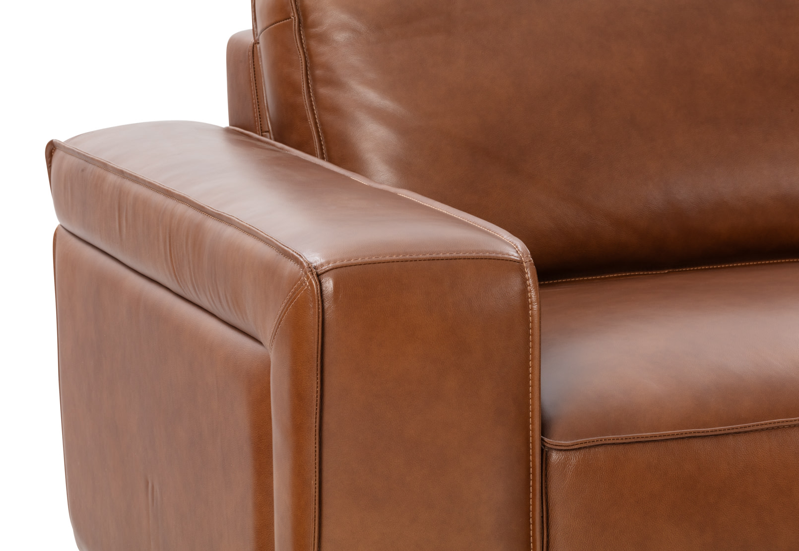BARTELLE LEATHER 3.5 Seater Sofa with Ottoman – image 10 of 13