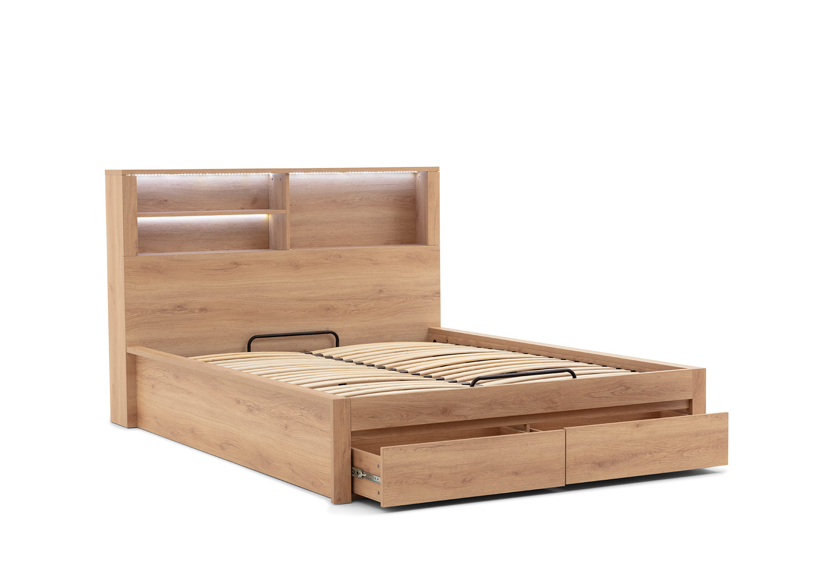 COLWYN BAY Queen Gas Lift Bed with 2 Drawers – image 12 of 26