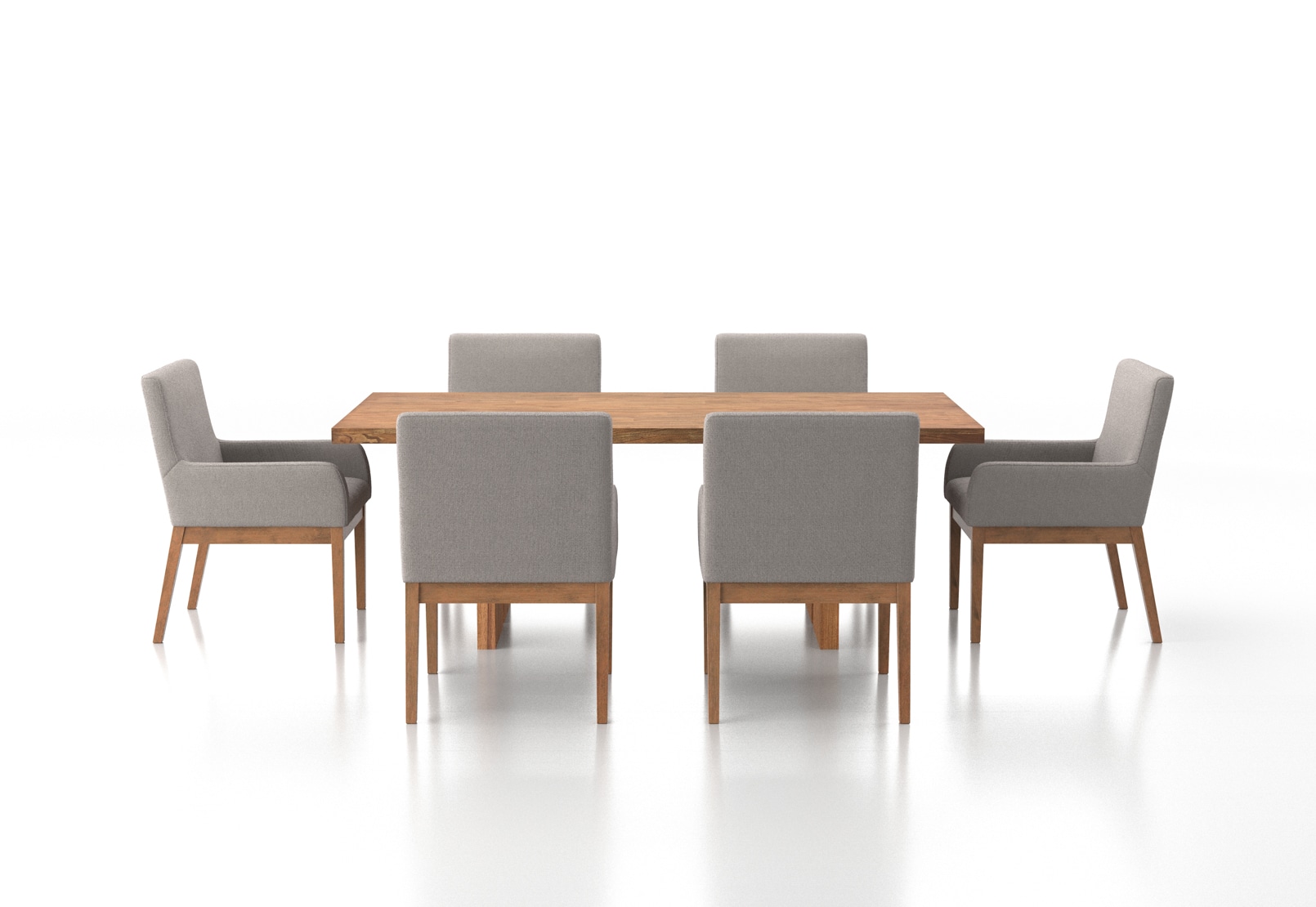 SORVINO 7 Piece Dining Suite with Lazarus Dining Chairs – image 1 of 2