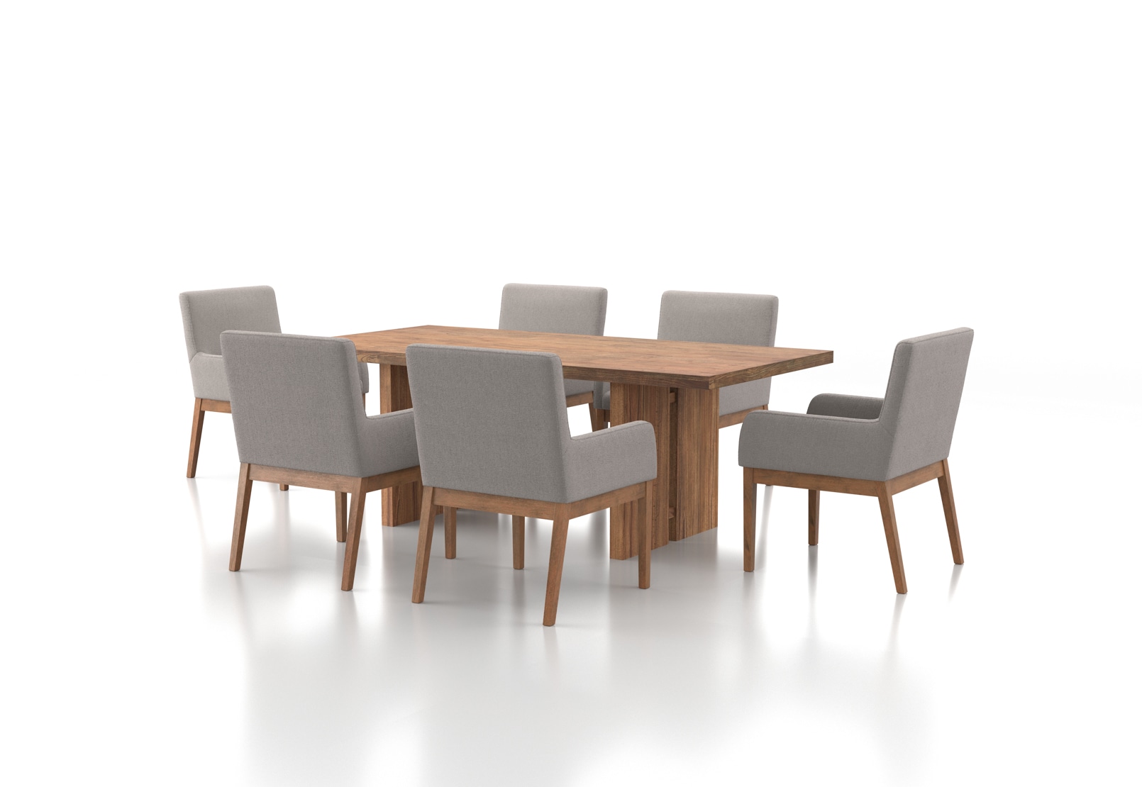 SORVINO 7 Piece Dining Suite with Lazarus Dining Chairs – image 2 of 2