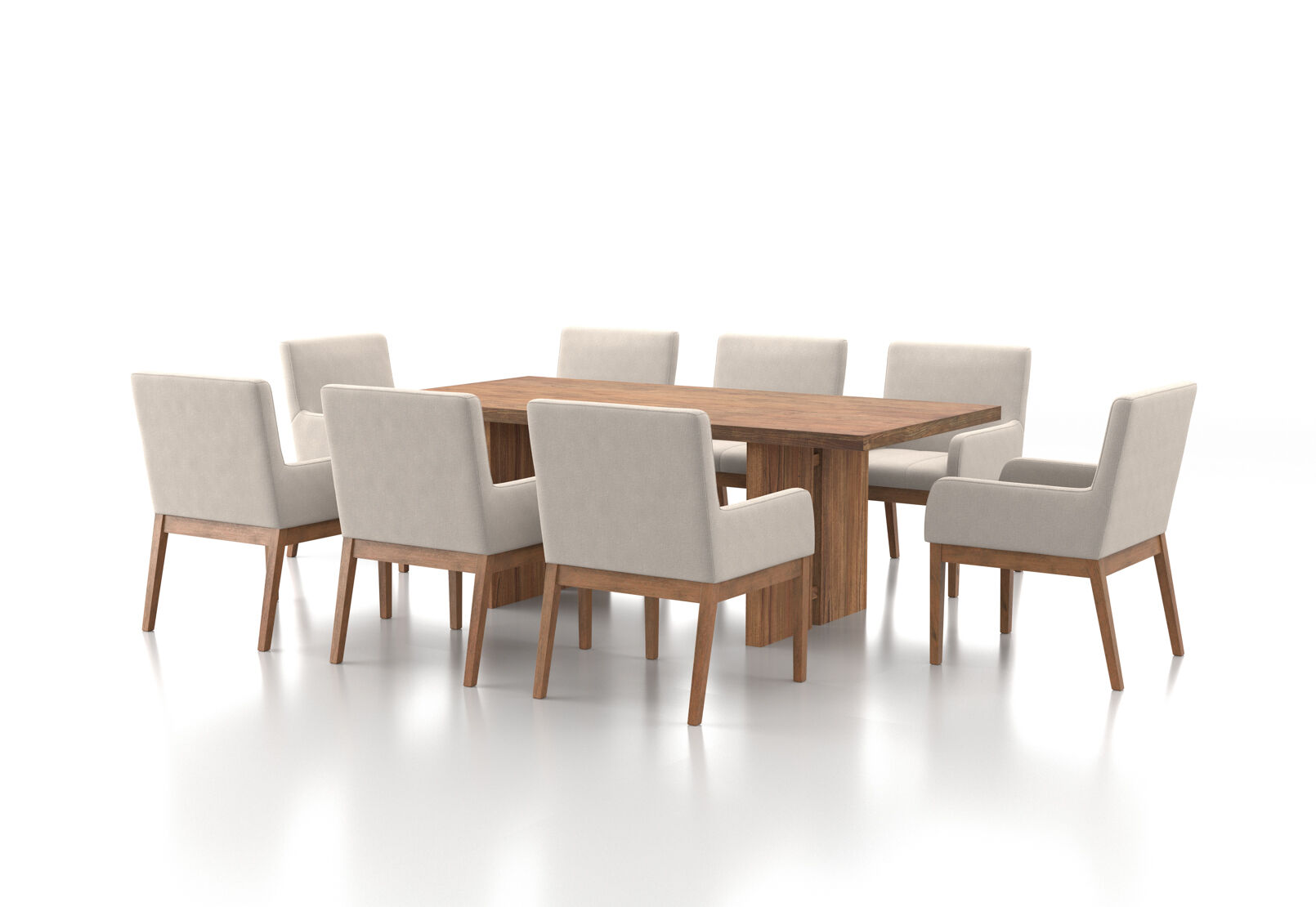 SORVINO 9 Piece Dining Suite with Lazarus Dining Chairs – image 3 of 3