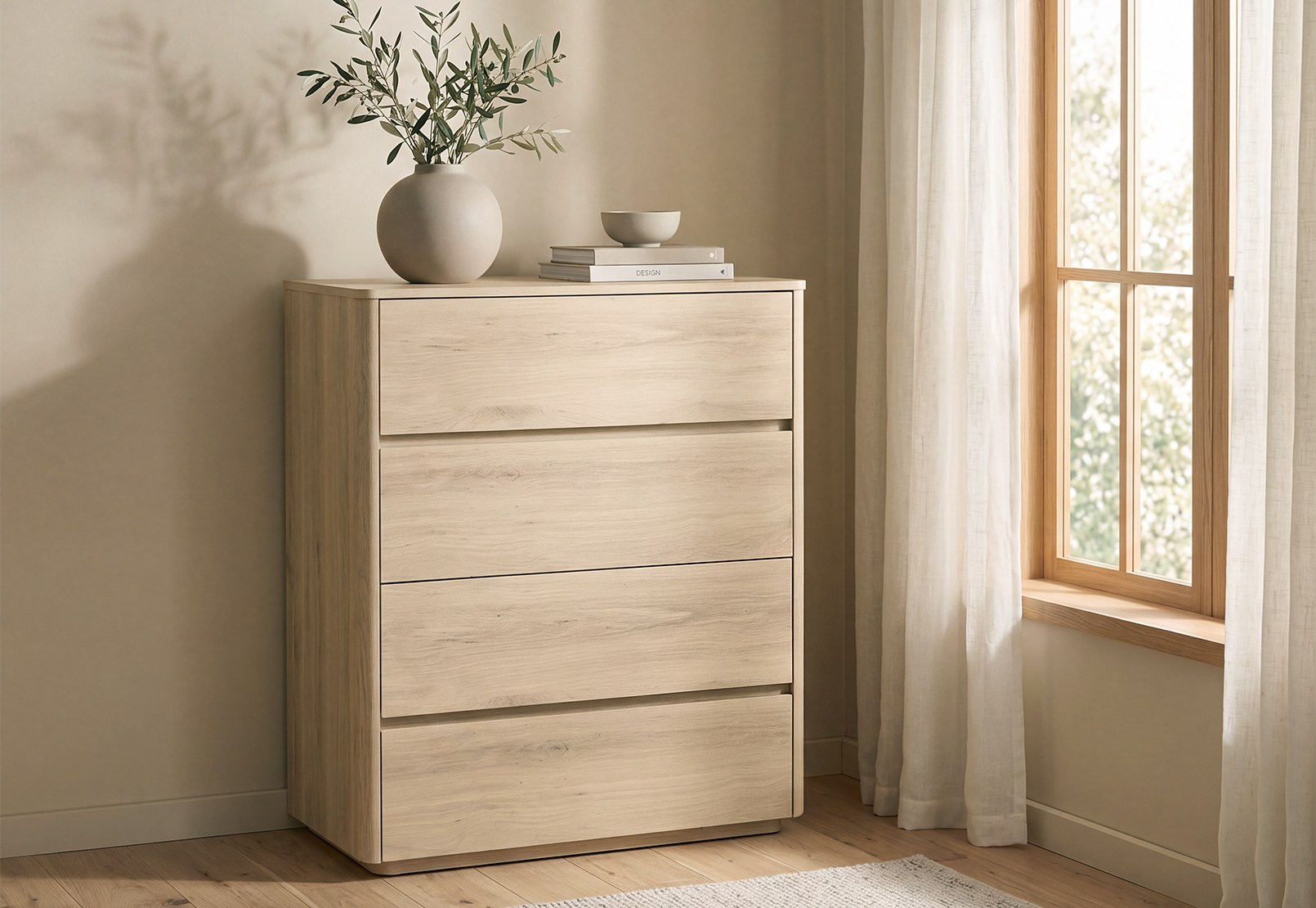SERRANO 4 Drawer Tall Chest – image 1 of 7