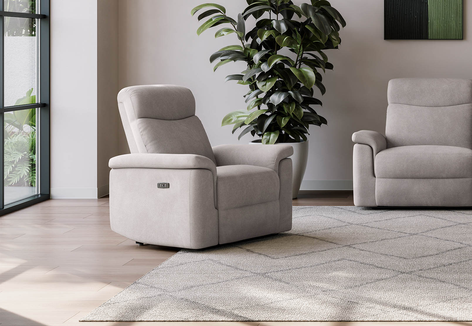 JULIAN FABRIC Electric Recliner (Fabric) – image 1 of 10