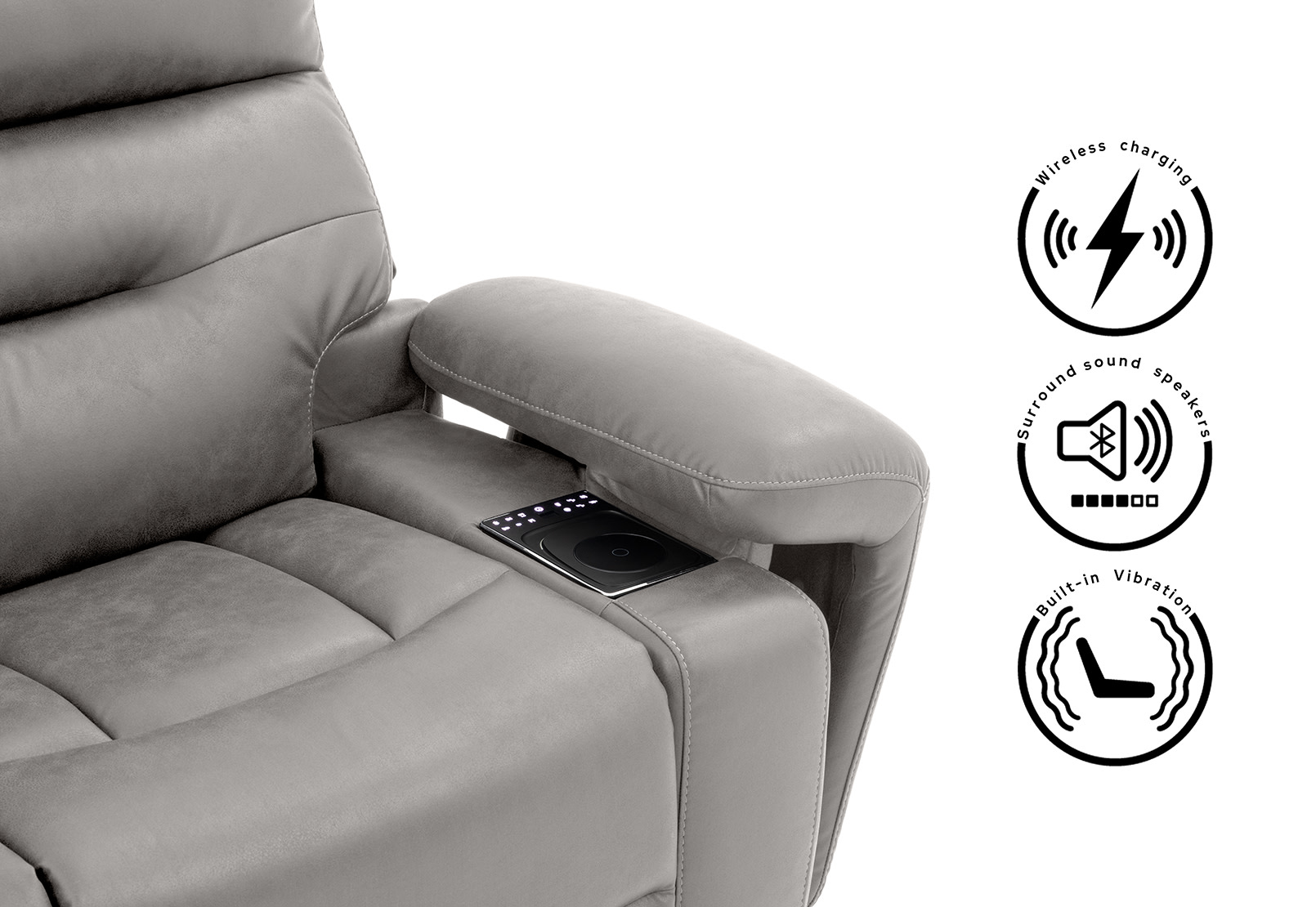 HOLLYWOOD Media Corner Lounge with Console – image 2 of 9