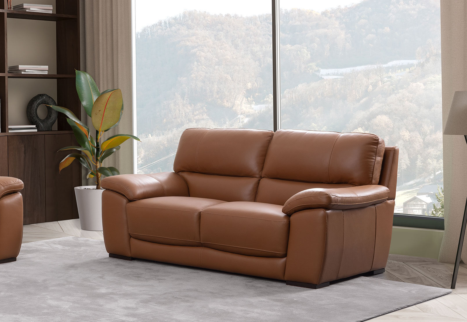 WILCOT LEATHER 2 Seater Sofa – image 1 of 7