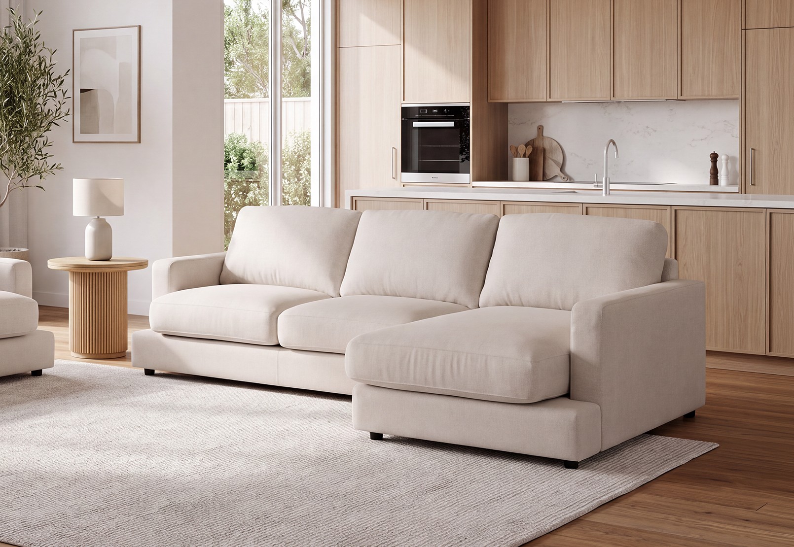 LIESL 2.0 FABRIC 3 Seater Sofa with Right-Hand Facing Chaise – image 1 of 9