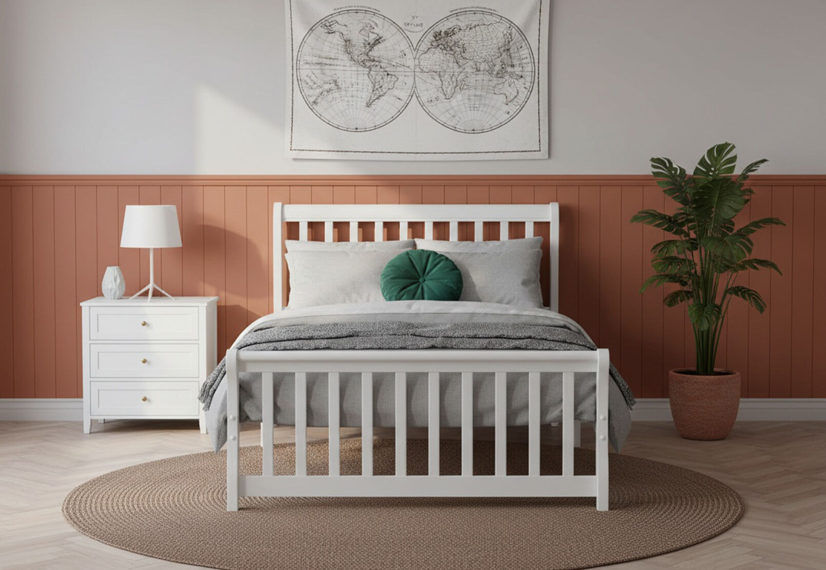 SABADELL White King Single Bed – image 1 of 5