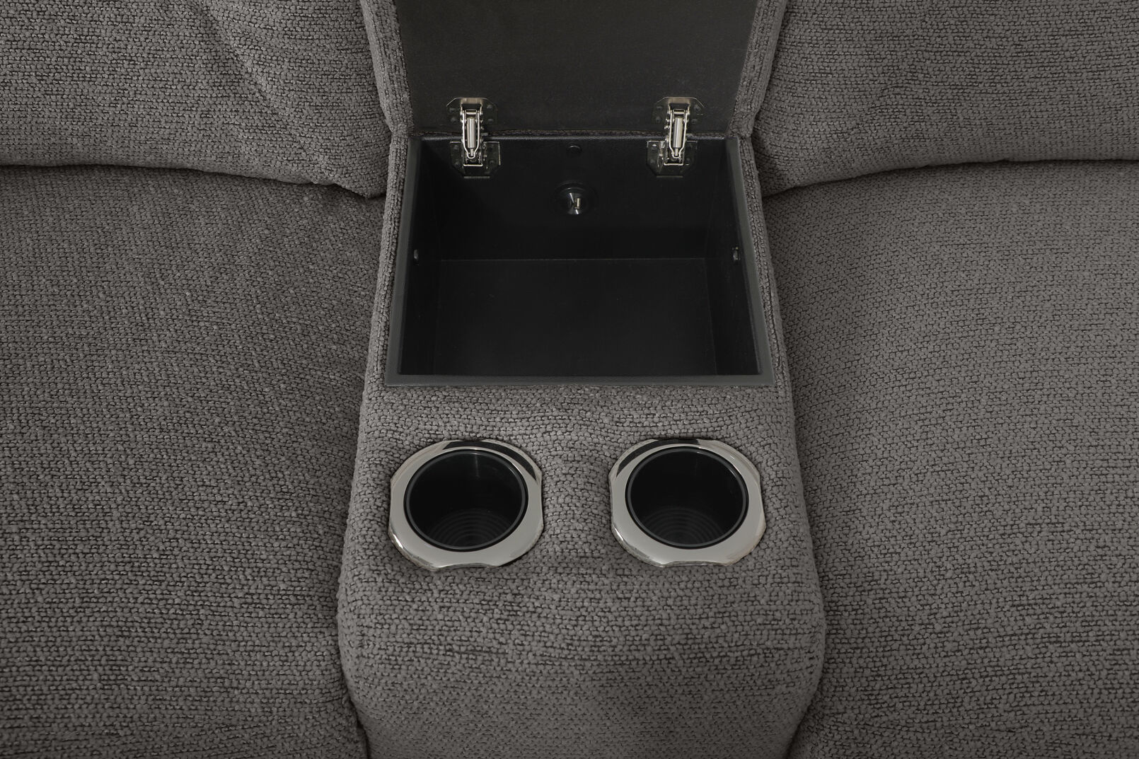 KINGSBRIDGE FABRIC 2 Seater Electric Recliners with Console – image 7 of 9