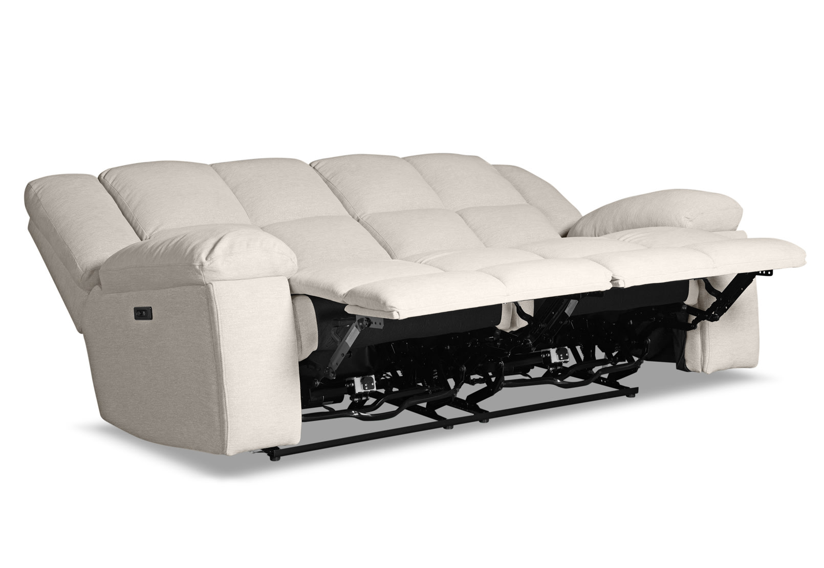 KRAVITZ FABRIC 3 Seater with 2 inbuilt Electric Recliners – image 4 of 9