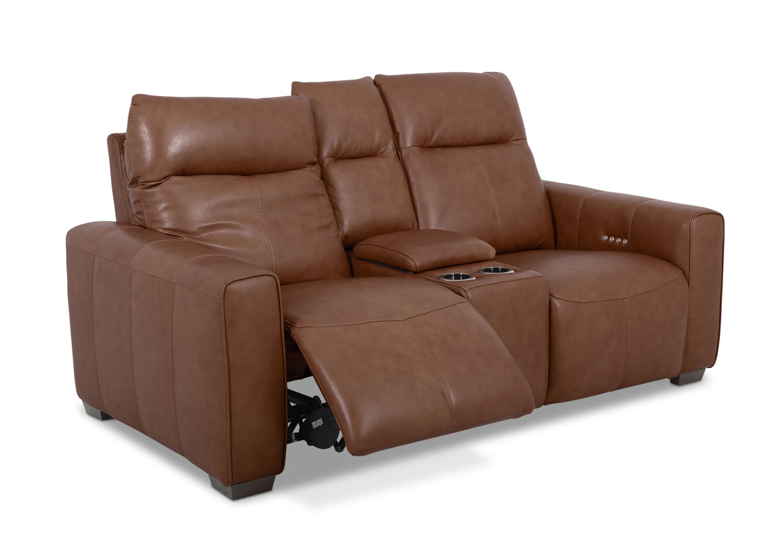 MATIAS LEATHER 2 Seater Electric Recliners with Console – image 6 of 10