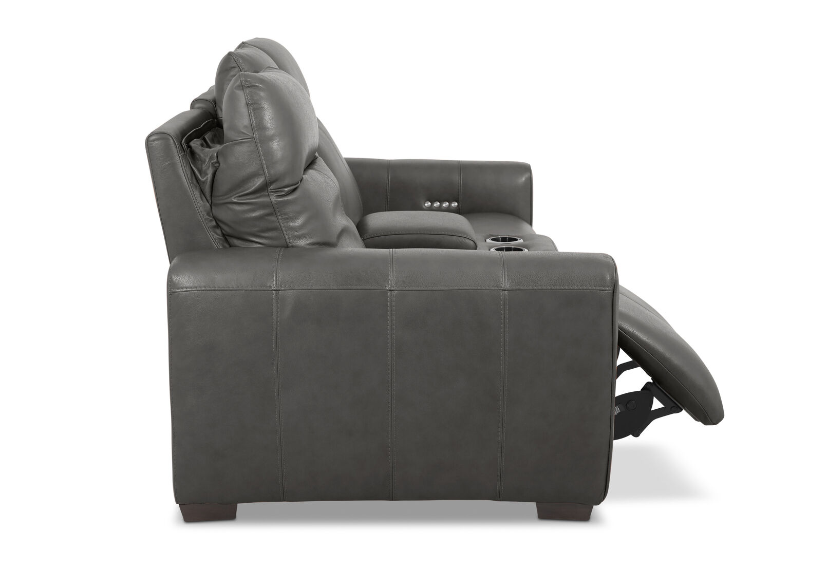 MATIAS LEATHER 2 Seater Electric Recliners with Console – image 7 of 10