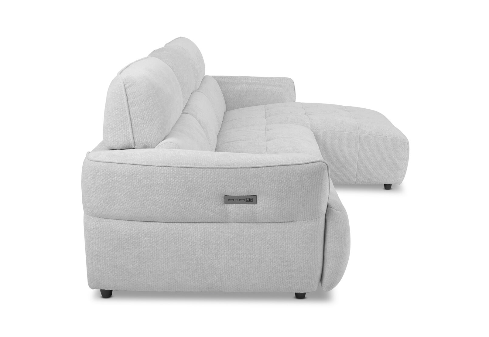 SUMMERVILLE FABRIC 3 Seater Right Hand Facing Chaise with Inbuilt Electric Recliner – image 6 of 12