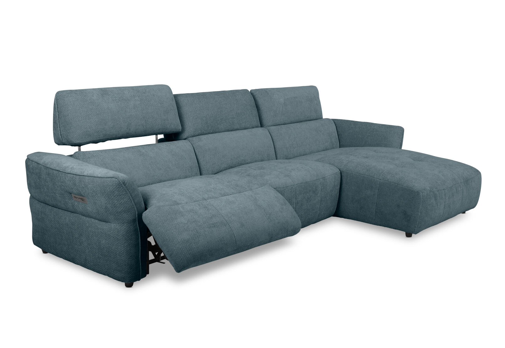 SUMMERVILLE FABRIC 3 Seater Right Hand Facing Chaise with Inbuilt Electric Recliner – image 6 of 13