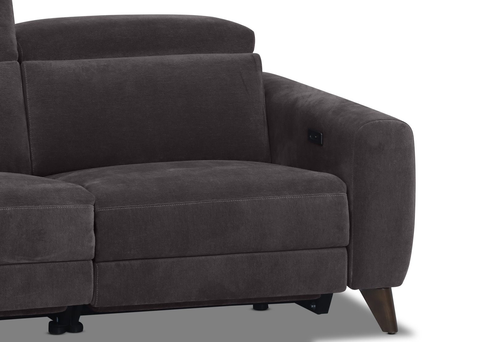 SPECTRA FABRIC 2 Seater with 2 Electric Recliners – image 6 of 8