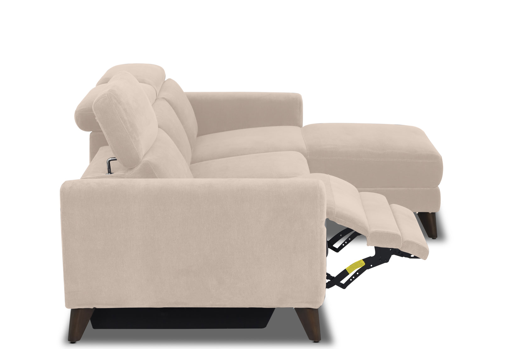 SPECTRA FABRIC 3 Seater Electric Recliner with Right Hand Facing Chaise – image 6 of 8