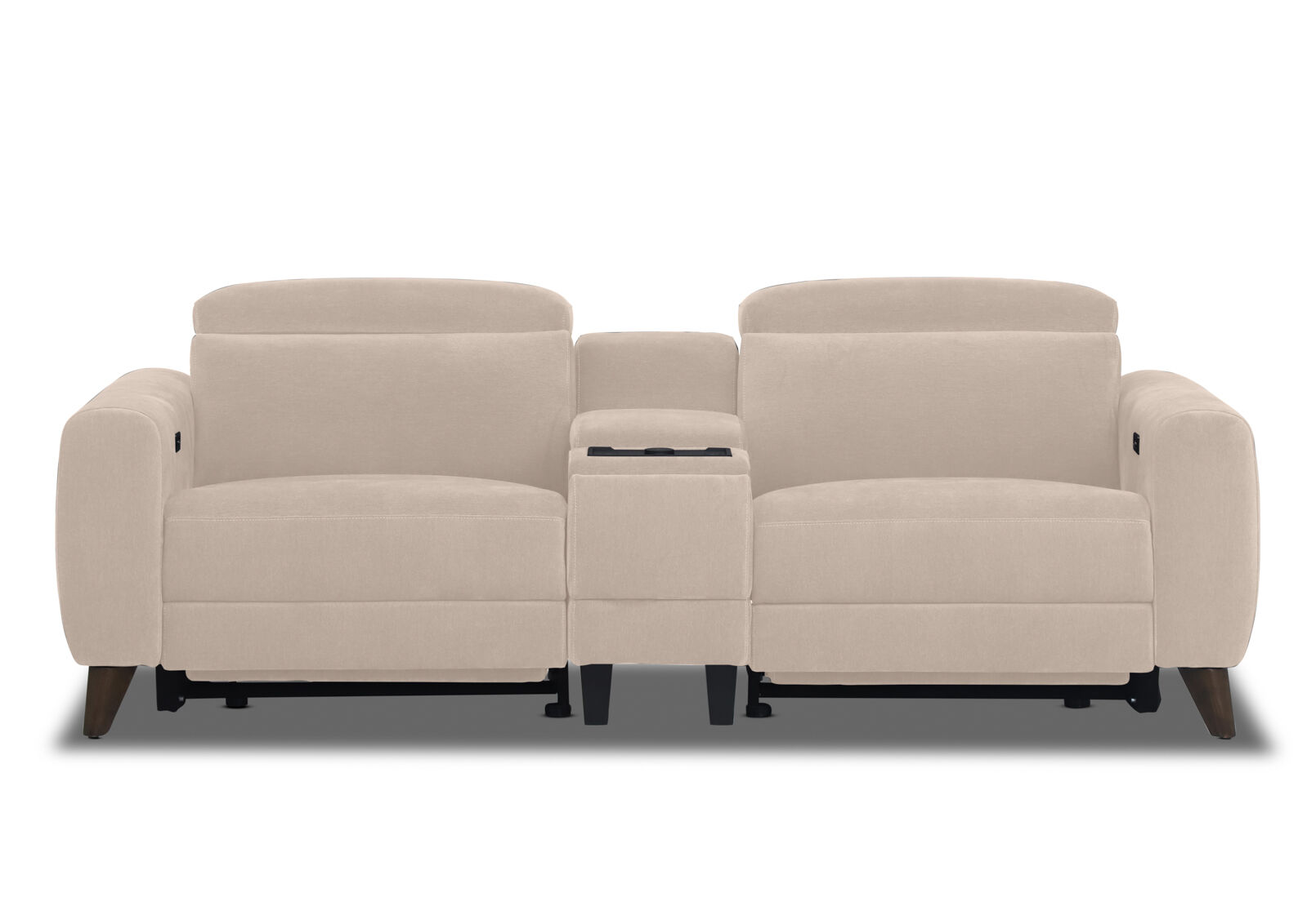 SPECTRA FABRIC 2 Seat Electric Recliner with Console – image 1 of 4